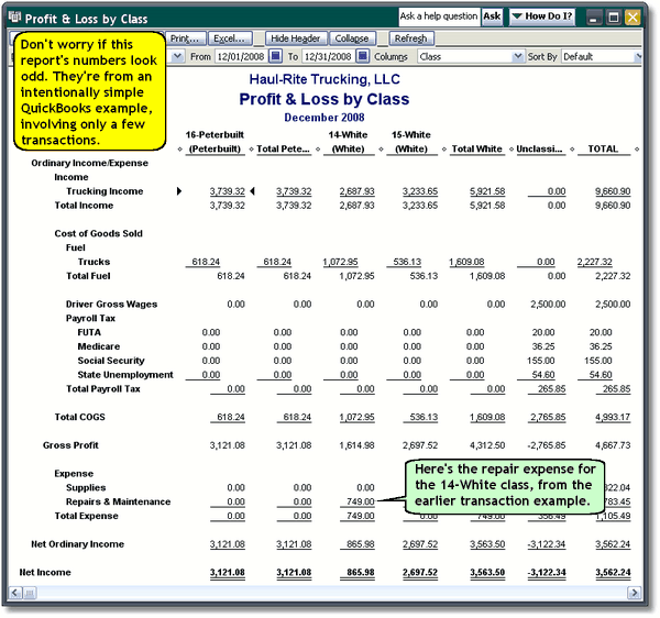 Chart Of Accounts For Small Trucking Business