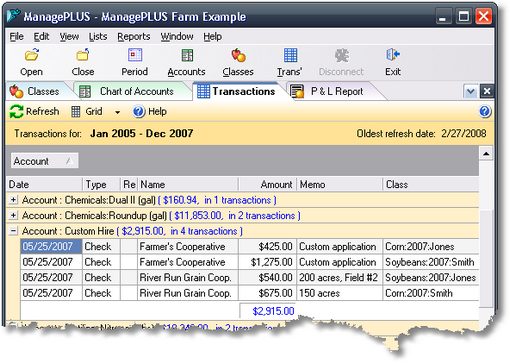 ManagePLUS Gold for QuickBooks screen shot